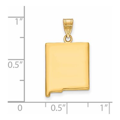 14K Yellow Gold Mexico State Pendant – view 2