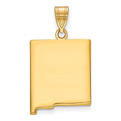 14K Yellow Gold Mexico State Pendant