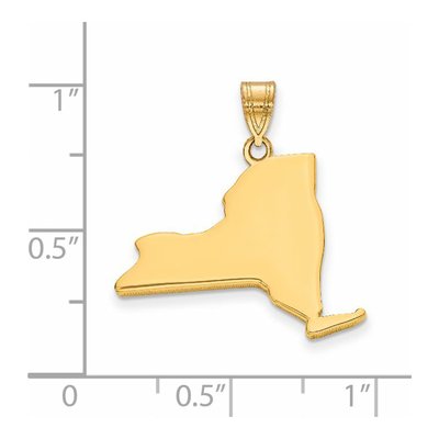 14K Yellow Gold York State Pendant – view 2