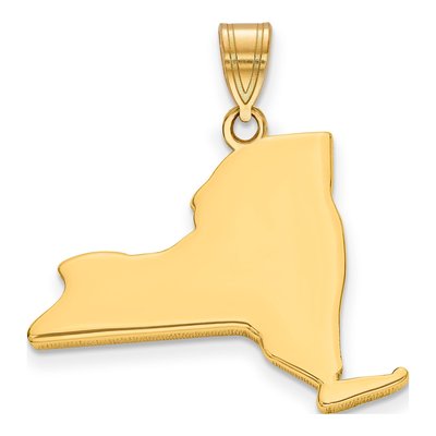 14K Yellow Gold York State Pendant