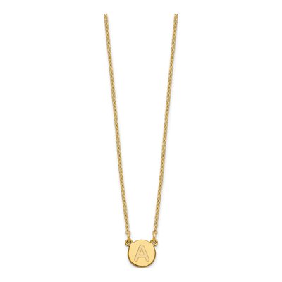 Gold-Plated Sterling Silver Letter A Necklace – view 3