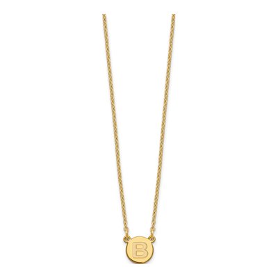 Gold-Plated Sterling Silver Letter B Necklace – view 3