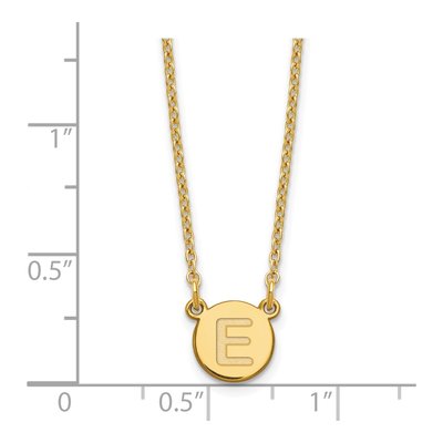 Gold-Plated Sterling Silver Letter E Necklace – view 4