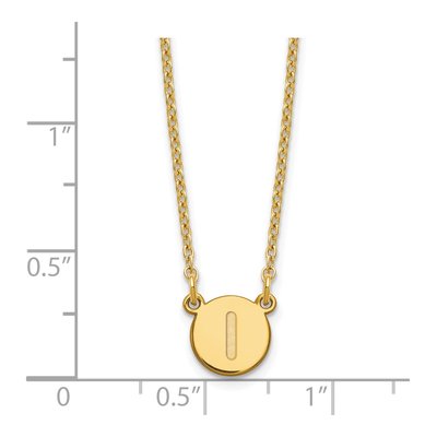 Gold-Plated Sterling Silver Initial I Necklace – view 4