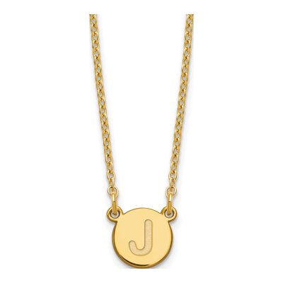 Gold-Plated Sterling Silver Letter J Necklace