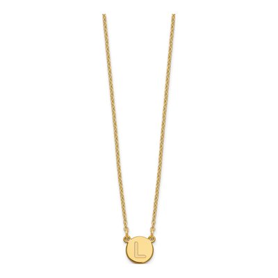 Gold-Plated Sterling Silver 'l' Letter L Necklace – view 3
