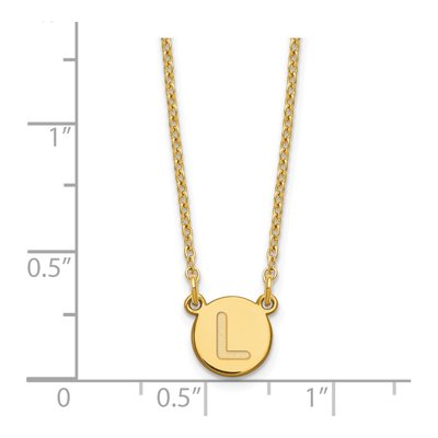 Gold-Plated Sterling Silver 'l' Letter L Necklace – view 4
