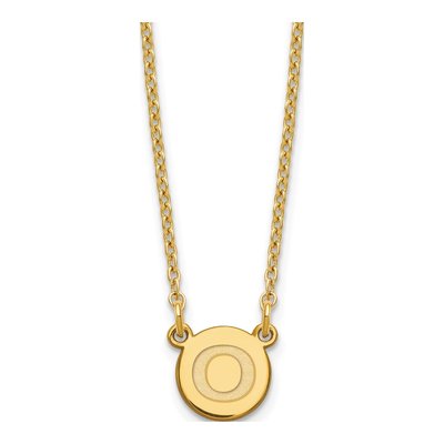 Gold-Plated Sterling Silver Letter O Necklace