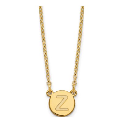 Gold-Plated Sterling Silver Letter Z Necklace