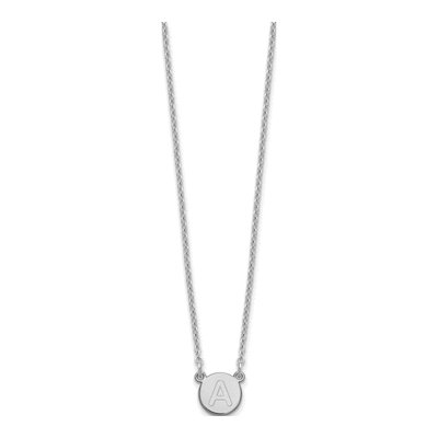 Sterling Silver 'a' Letter A Necklace – view 3