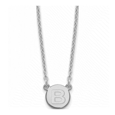 Sterling Silver Letter B Necklace