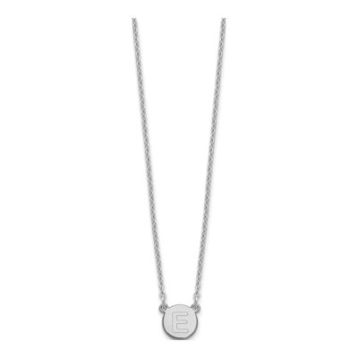 Sterling Silver Letter E Necklace – view 3