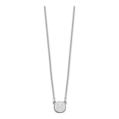 Sterling Silver Letter H Necklace – view 2