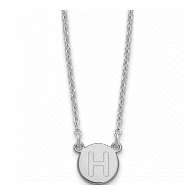 Sterling Silver Letter H Necklace