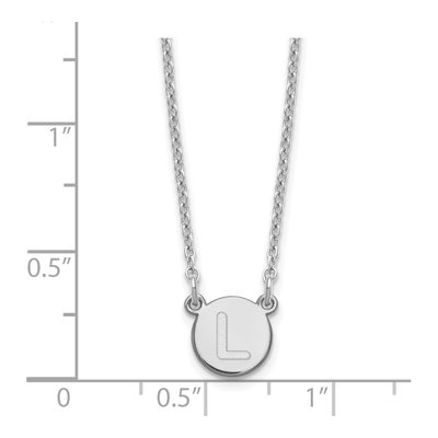 Sterling Silver Letter L Necklace – view 4
