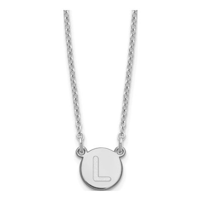 Sterling Silver Letter L Necklace