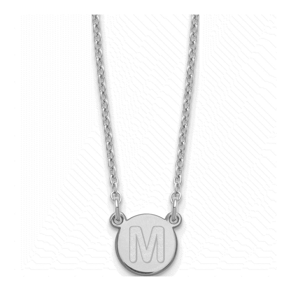 Sterling Silver Letter M Necklace