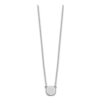 Sterling Silver Letter R Necklace – view 3