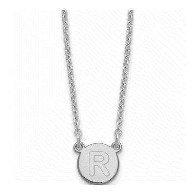 Sterling Silver Letter R Necklace