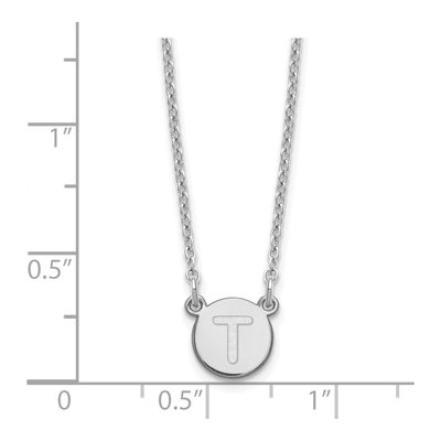 Sterling Silver Letter T Necklace – view 4