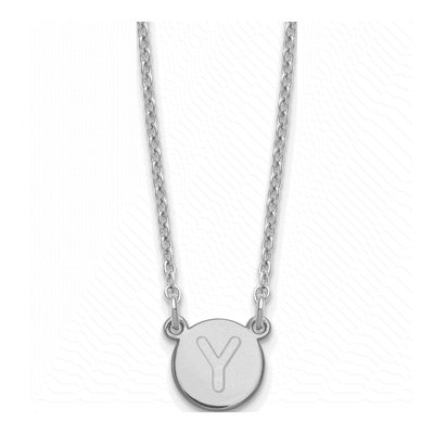 Sterling Silver Letter Y Necklace