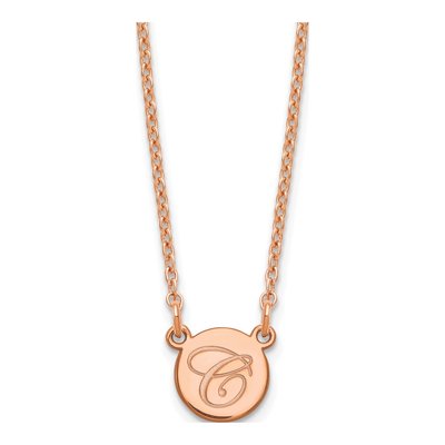 Rose Gold-Plated Sterling Silver Personalized Initial Necklace