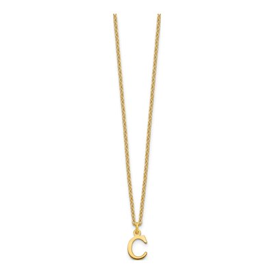 Gold-Plated Sterling Silver Letter C Necklace – view 3