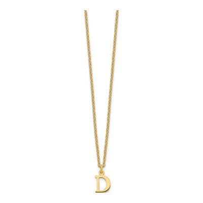 Gold-Plated Sterling Silver Letter D Necklace – view 3