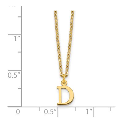 Gold-Plated Sterling Silver Letter D Necklace – view 4
