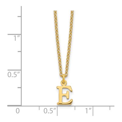 Gold-Plated Sterling Silver Letter E Necklace – view 4