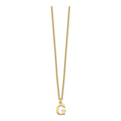 Gold-Plated Sterling Silver Letter G Necklace – view 3