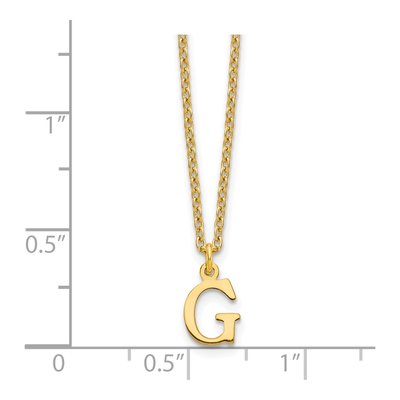 Gold-Plated Sterling Silver Letter G Necklace – view 4