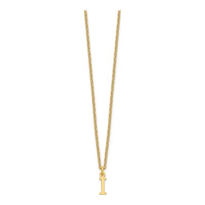 Gold-Plated Sterling Silver Initial I Necklace – view 3