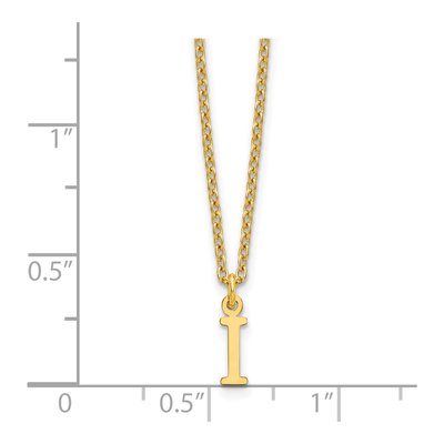 Gold-Plated Sterling Silver Initial I Necklace – view 4