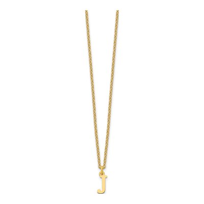 Gold-Plated Sterling Silver Letter J Necklace – view 3