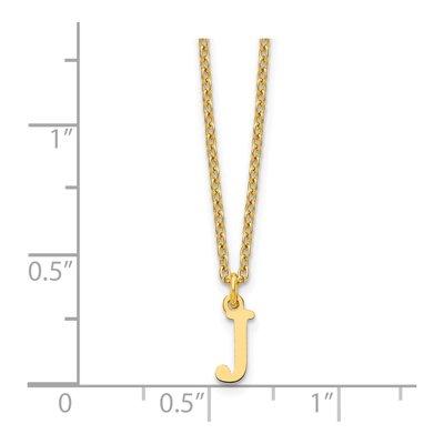 Gold-Plated Sterling Silver Letter J Necklace – view 4