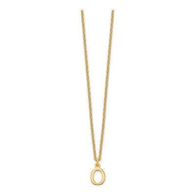 Gold-Plated Sterling Silver Letter O Necklace – view 3