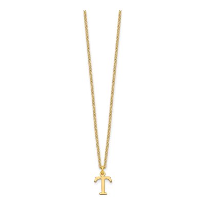 Gold-Plated Sterling Silver Letter T Necklace – view 3