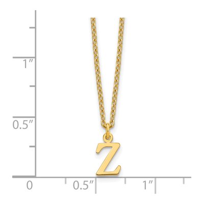 Gold-Plated Sterling Silver Letter Z Necklace – view 3