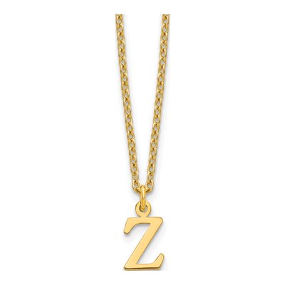 Gold-Plated Sterling Silver Letter Z Necklace