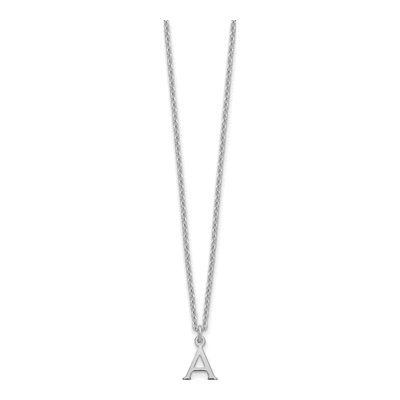 Gold-Plated Sterling Silver Letter A Necklace – view 2