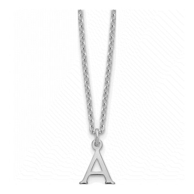 Gold-Plated Sterling Silver Letter A Necklace