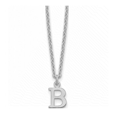 Gold-Plated Sterling Silver Letter B Necklace