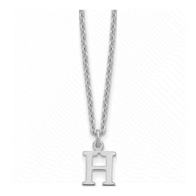 Gold-Plated Sterling Silver Letter H Necklace