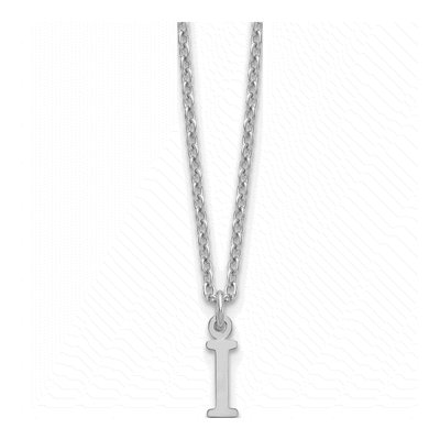 Gold-Plated Sterling Silver Initial I Necklace
