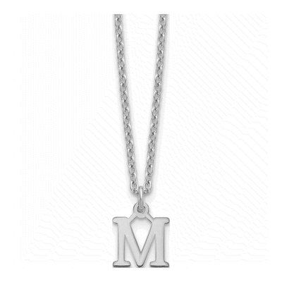 Gold-Plated Sterling Silver Letter M Necklace