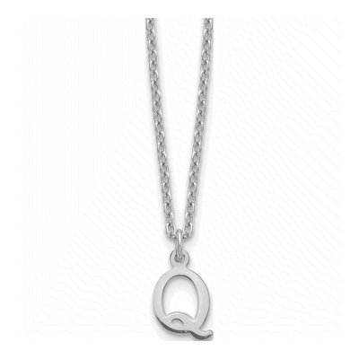 Gold-Plated Sterling Silver Letter Q Necklace