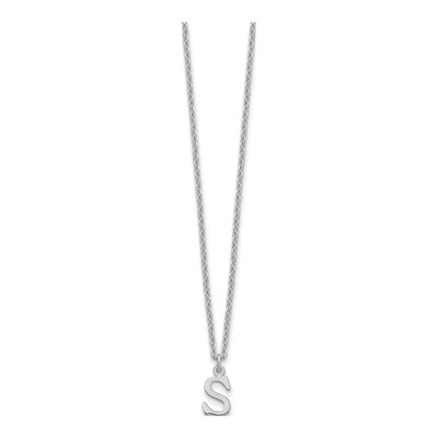 Gold-Plated Sterling Silver Letter S Necklace – view 2