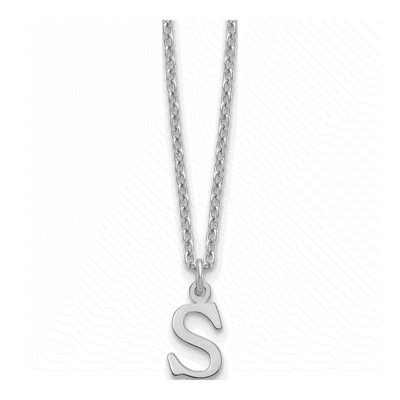 Gold-Plated Sterling Silver Letter S Necklace