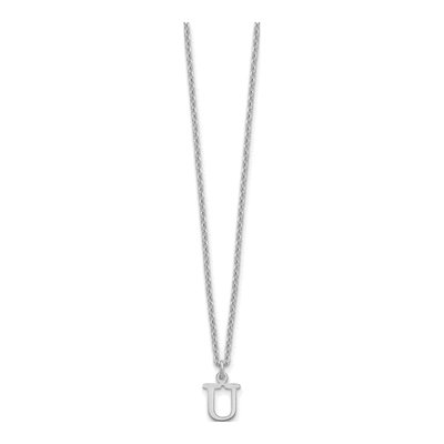 Gold-Plated Sterling Silver Letter U Necklace – view 2
